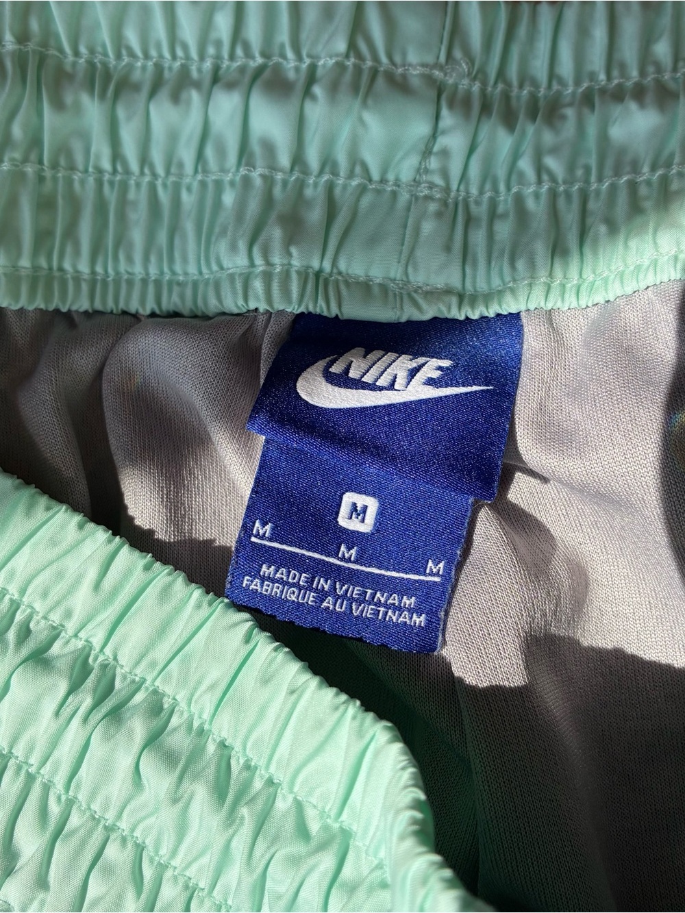 Nike Running Shorts Women's
Medium Two Tone Teal Grey Lined
Logo Athletic - Picture 5 of 8